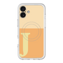 スリムプロテクションプレミアムケース with MagSafe［ オリジナル - initial two tone - J orange ］