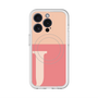 スリムプロテクションプレミアムケース with MagSafe［ オリジナル - initial two tone - J pink ］