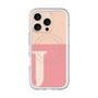 スリムプロテクションプレミアムケース with MagSafe［ オリジナル - initial two tone - J pink ］