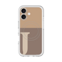スリムプロテクションプレミアムケース with MagSafe［ オリジナル - initial two tone - J brown ］