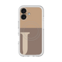 スリムプロテクションプレミアムケース with MagSafe［ オリジナル - initial two tone - J brown ］
