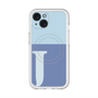 スリムプロテクションプレミアムケース with MagSafe［ オリジナル - initial two tone - J blue ］