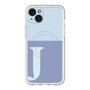 スリムプロテクションプレミアムケース with MagSafe［ オリジナル - initial two tone - J blue ］
