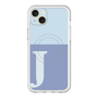 スリムプロテクションプレミアムケース with MagSafe［ オリジナル - initial two tone - J blue ］