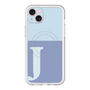 スリムプロテクションプレミアムケース with MagSafe［ オリジナル - initial two tone - J blue ］
