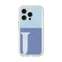 スリムプロテクションプレミアムケース with MagSafe［ オリジナル - initial two tone - J blue ］