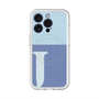 スリムプロテクションプレミアムケース with MagSafe［ オリジナル - initial two tone - J blue ］