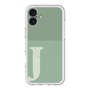 スリムプロテクションプレミアムケース with MagSafe［ オリジナル - initial two tone - J green ］
