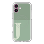 スリムプロテクションプレミアムケース with MagSafe［ オリジナル - initial two tone - J green ］