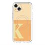 スリムプロテクションプレミアムケース with MagSafe［ オリジナル - initial two tone - K orange ］