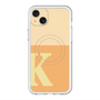 スリムプロテクションプレミアムケース with MagSafe［ オリジナル - initial two tone - K orange ］