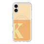 スリムプロテクションプレミアムケース with MagSafe［ オリジナル - initial two tone - K orange ］
