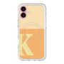 スリムプロテクションプレミアムケース with MagSafe［ オリジナル - initial two tone - K orange ］