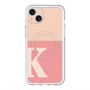 スリムプロテクションプレミアムケース with MagSafe［ オリジナル - initial two tone - K pink ］