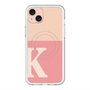 スリムプロテクションプレミアムケース with MagSafe［ オリジナル - initial two tone - K pink ］