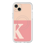 スリムプロテクションプレミアムケース with MagSafe［ オリジナル - initial two tone - K pink ］