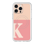 スリムプロテクションプレミアムケース with MagSafe［ オリジナル - initial two tone - K pink ］