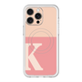 スリムプロテクションプレミアムケース with MagSafe［ オリジナル - initial two tone - K pink ］