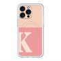スリムプロテクションプレミアムケース with MagSafe［ オリジナル - initial two tone - K pink ］