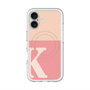 スリムプロテクションプレミアムケース with MagSafe［ オリジナル - initial two tone - K pink ］