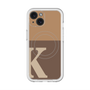 スリムプロテクションプレミアムケース with MagSafe［ オリジナル - initial two tone - K brown ］