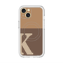スリムプロテクションプレミアムケース with MagSafe［ オリジナル - initial two tone - K brown ］