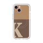 スリムプロテクションプレミアムケース with MagSafe［ オリジナル - initial two tone - K brown ］