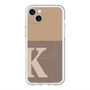 スリムプロテクションプレミアムケース with MagSafe［ オリジナル - initial two tone - K brown ］