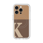 スリムプロテクションプレミアムケース with MagSafe［ オリジナル - initial two tone - K brown ］