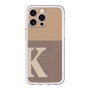 スリムプロテクションプレミアムケース with MagSafe［ オリジナル - initial two tone - K brown ］