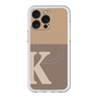 スリムプロテクションプレミアムケース with MagSafe［ オリジナル - initial two tone - K brown ］