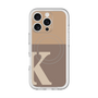 スリムプロテクションプレミアムケース with MagSafe［ オリジナル - initial two tone - K brown ］