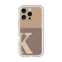 スリムプロテクションプレミアムケース with MagSafe［ オリジナル - initial two tone - K brown ］