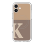 スリムプロテクションプレミアムケース with MagSafe［ オリジナル - initial two tone - K brown ］