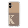 スリムプロテクションプレミアムケース with MagSafe［ オリジナル - initial two tone - K brown ］