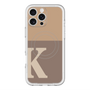 スリムプロテクションプレミアムケース with MagSafe［ オリジナル - initial two tone - K brown ］