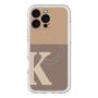 スリムプロテクションプレミアムケース with MagSafe［ オリジナル - initial two tone - K brown ］