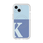 スリムプロテクションプレミアムケース with MagSafe［ オリジナル - initial two tone - K blue ］