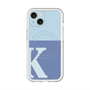 スリムプロテクションプレミアムケース with MagSafe［ オリジナル - initial two tone - K blue ］