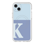 スリムプロテクションプレミアムケース with MagSafe［ オリジナル - initial two tone - K blue ］