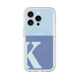 スリムプロテクションプレミアムケース with MagSafe［ オリジナル - initial two tone - K blue ］