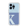 スリムプロテクションプレミアムケース with MagSafe［ オリジナル - initial two tone - K blue ］