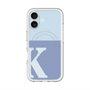 スリムプロテクションプレミアムケース with MagSafe［ オリジナル - initial two tone - K blue ］