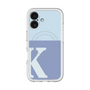 スリムプロテクションプレミアムケース with MagSafe［ オリジナル - initial two tone - K blue ］