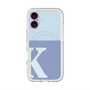スリムプロテクションプレミアムケース with MagSafe［ オリジナル - initial two tone - K blue ］