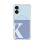 スリムプロテクションプレミアムケース with MagSafe［ オリジナル - initial two tone - K blue ］