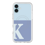スリムプロテクションプレミアムケース with MagSafe［ オリジナル - initial two tone - K blue ］