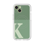 スリムプロテクションプレミアムケース with MagSafe［ オリジナル - initial two tone - K green ］