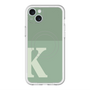 スリムプロテクションプレミアムケース with MagSafe［ オリジナル - initial two tone - K green ］