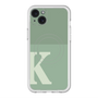 スリムプロテクションプレミアムケース with MagSafe［ オリジナル - initial two tone - K green ］